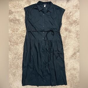 NWT A New Day Black Sleeveless Drop Waist Dress